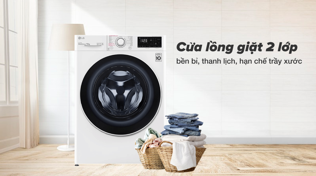Máy giặt LG FV1410S5W inverter 10 kg
