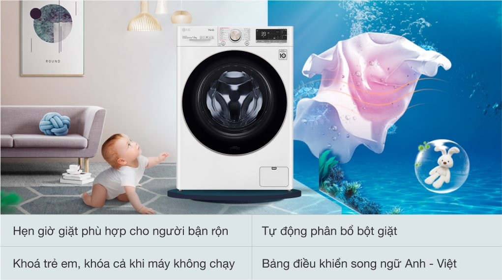 Mua máy giặt LG Inverter 13 kg FV1413S3WA giá rẻ