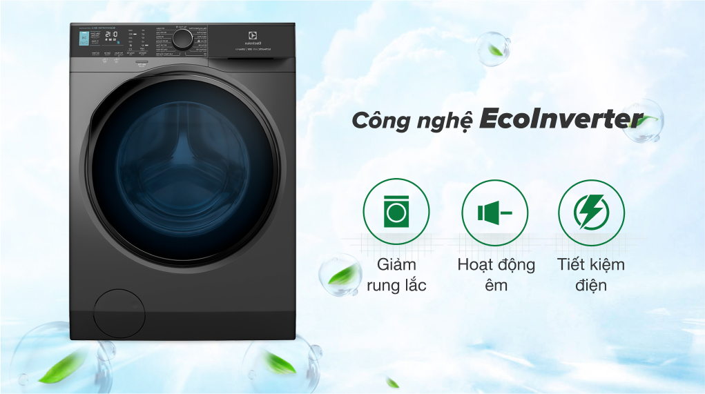 Máy giặt Electrolux EWF1042R7SB inverter 10 kg - Thế Giới Máy Giặt
