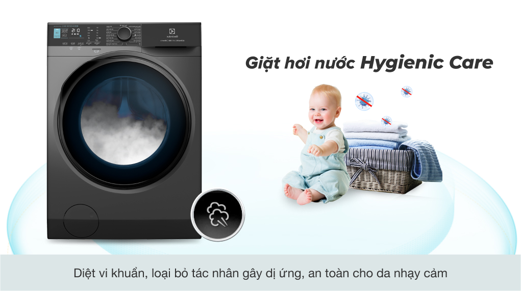 Máy giặt Electrolux EWF1042R7SB inverter 10 kg - Thế Giới Máy Giặt