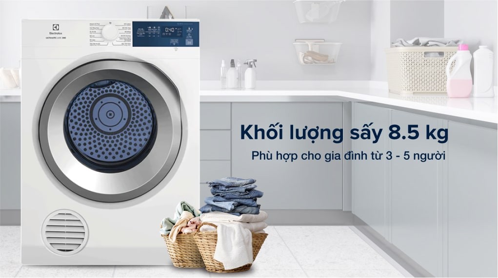 Mua Máy sấy quần áo Electrolux EDS854J3WB 8.5 kg giá rẻ