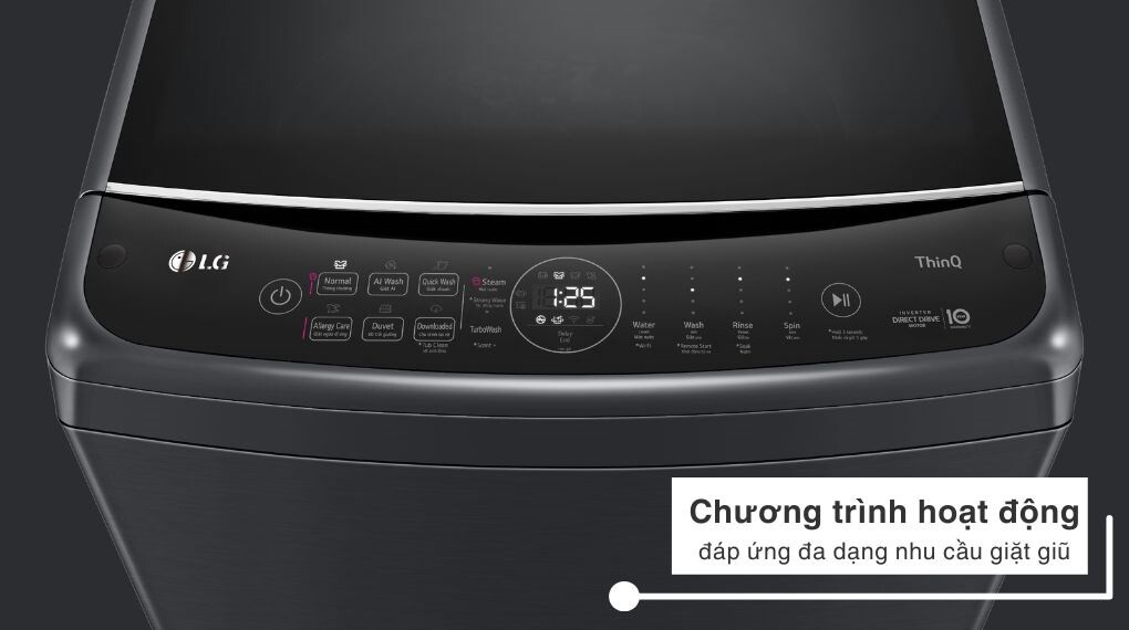 Máy giặt LG TV2517SV7J – Khối lượng giặt lớn, đa dạng chế độ thông minh
