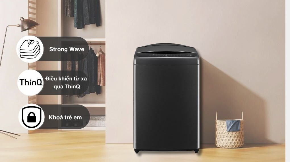 Máy giặt TV2517SV7J LG giá rẻ – Nhiều tiện ích thông minh, hỗ trợ giặt giũ hiệu quả