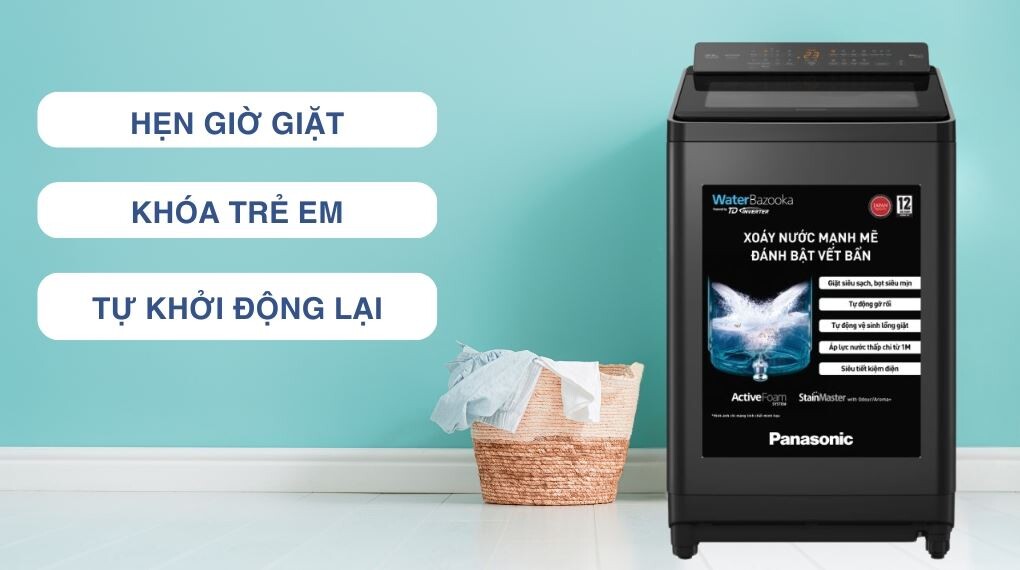Máy giặt Panasonic – Tiện ích đa dạng, đáp ứng mọi nhu cầu sử dụng