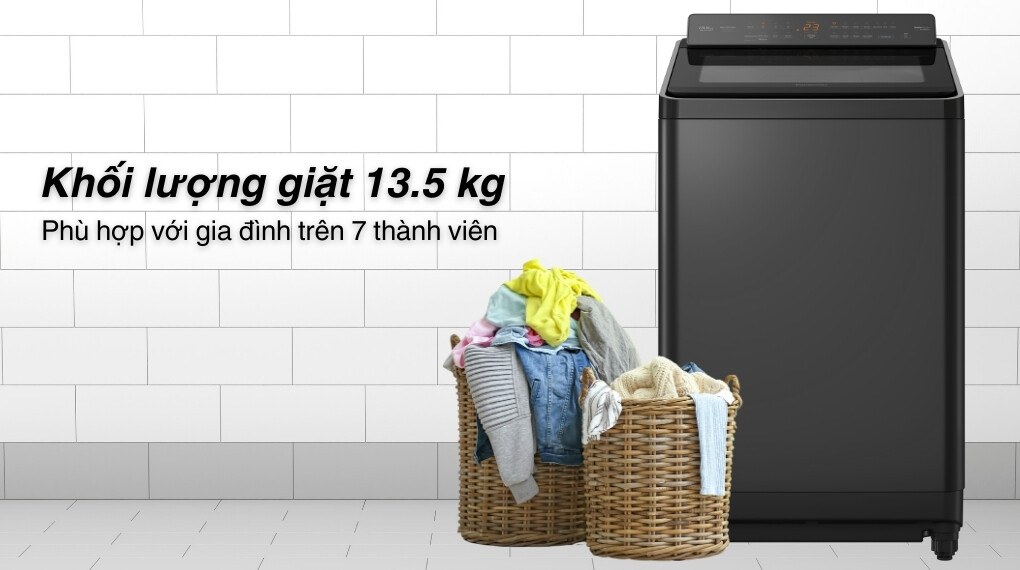 Máy giặt Panasonic NA-FD125X3BV – Dung tích lớn, chương trình giặt đa dạng tiện lợi