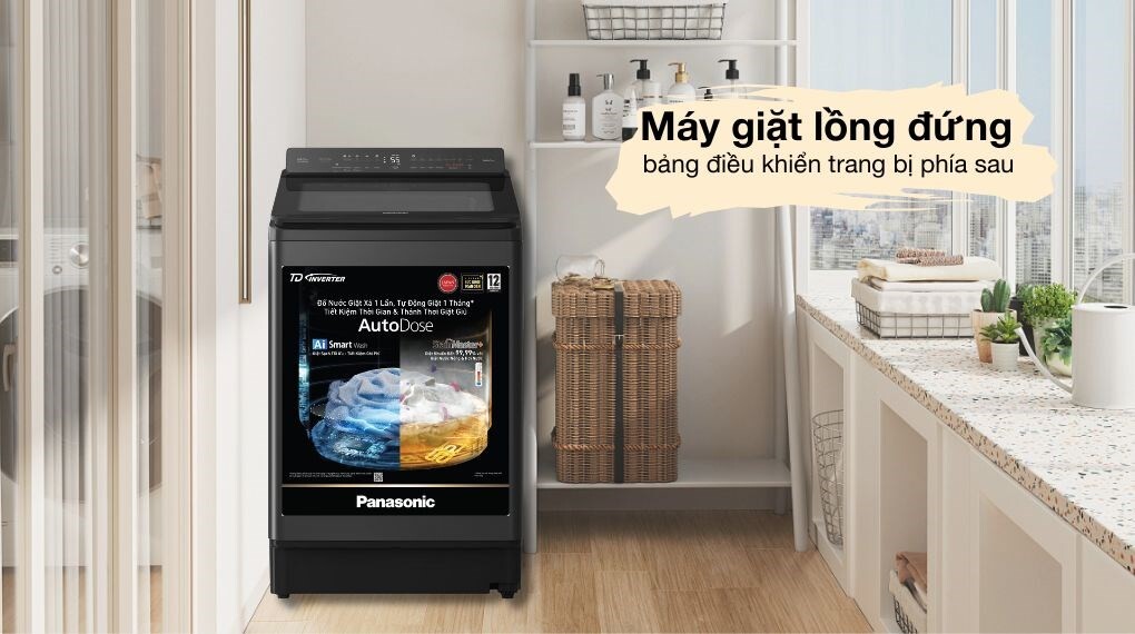 Máy giặt Panasonic NA-FD180W3BV inverter 18kg – Thiết kế hiện đại, tiện dụng