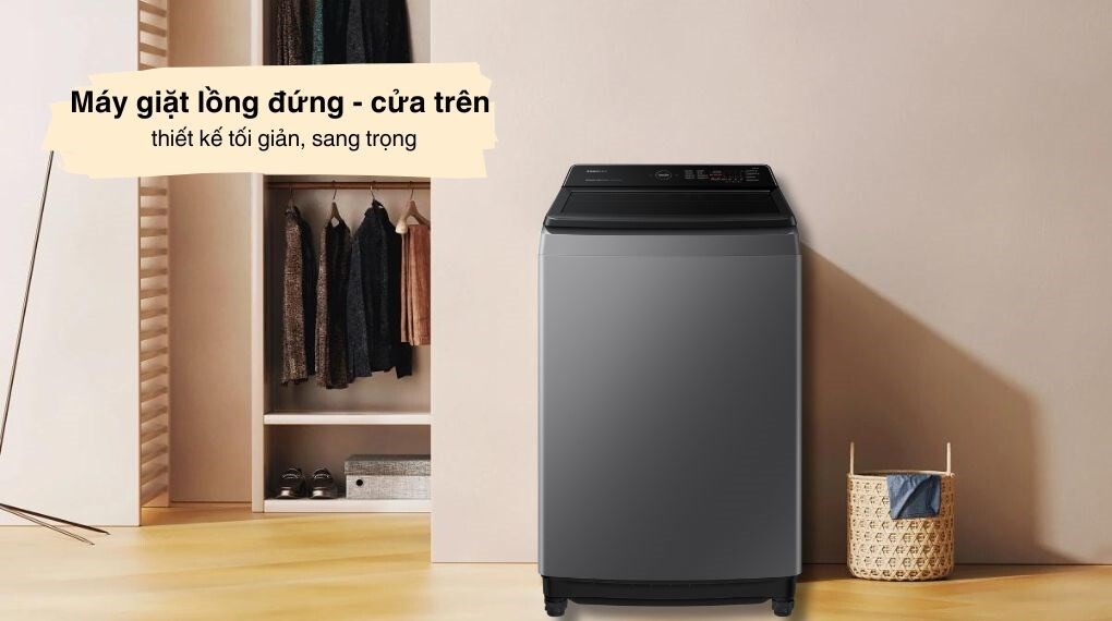 Máy giặt Samsung WA17CG6442BDSV inverter 17 kg – Thiết kế sang trọng, hiện đại