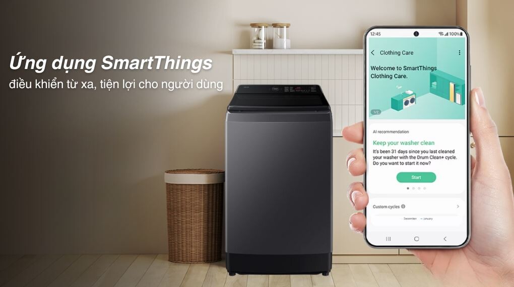 Máy giặt Samsung WA80F15S5CSV giá rẻ - Đầy đủ tiện ích, giặt giũ thông minh