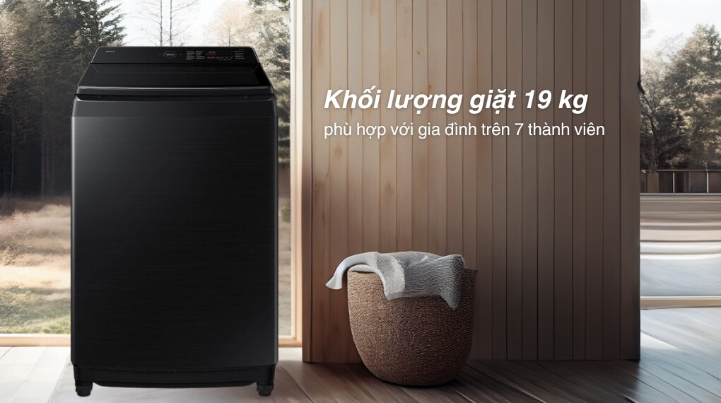 Máy giặt Samsung WA80F19B9BSV – Giặt mạnh mẽ, tiện lợi cho gia đình đông người