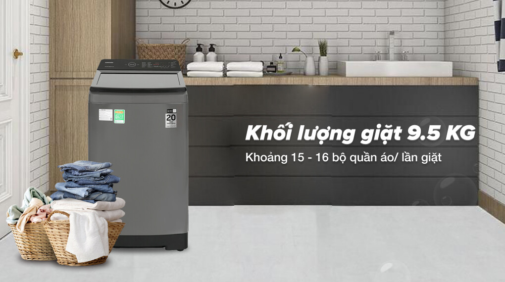 Máy giặt Samsung WA10CG5745BDSV – Đáp ứng linh hoạt mọi nhu cầu giặt giũ