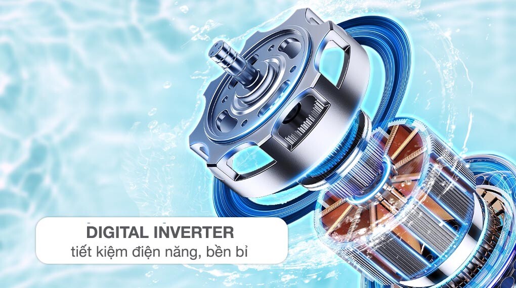 Máy giặt Samsung giá rẻ vận hành êm ái, tiết kiệm điện năng