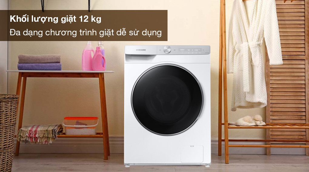 Máy giặt Samsung WW12CGP44DSHSV – Giặt sạch nhanh chóng, tiện lợi tối đa