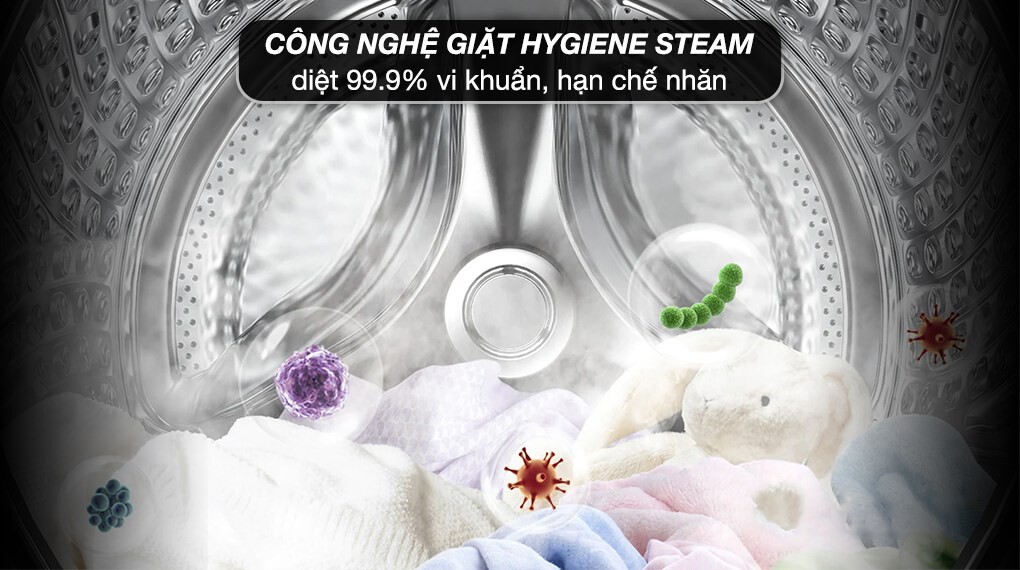 Máy giặt Samsung WW14BB944DGHSV giá rẻ – Diệt khuẩn hiệu quả với công nghệ Hygiene Steam