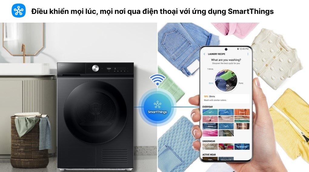 Máy sấy quần áo Samsung giá rẻ – Tiện ích thông minh, tối ưu trải nghiệm