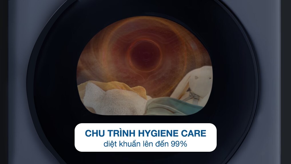 Máy sấy quần áo Samsung DV90BB9440GH/SV nổi bật với công nghệ sấy diệt khuẩn Hygiene Care