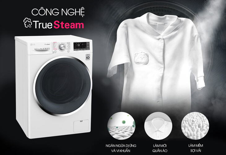 Giặt Hơi Nước TrueSteam & SpaSteam – Diệt Khuẩn 99.9%, Bảo Vệ Da Nhạy Cảm