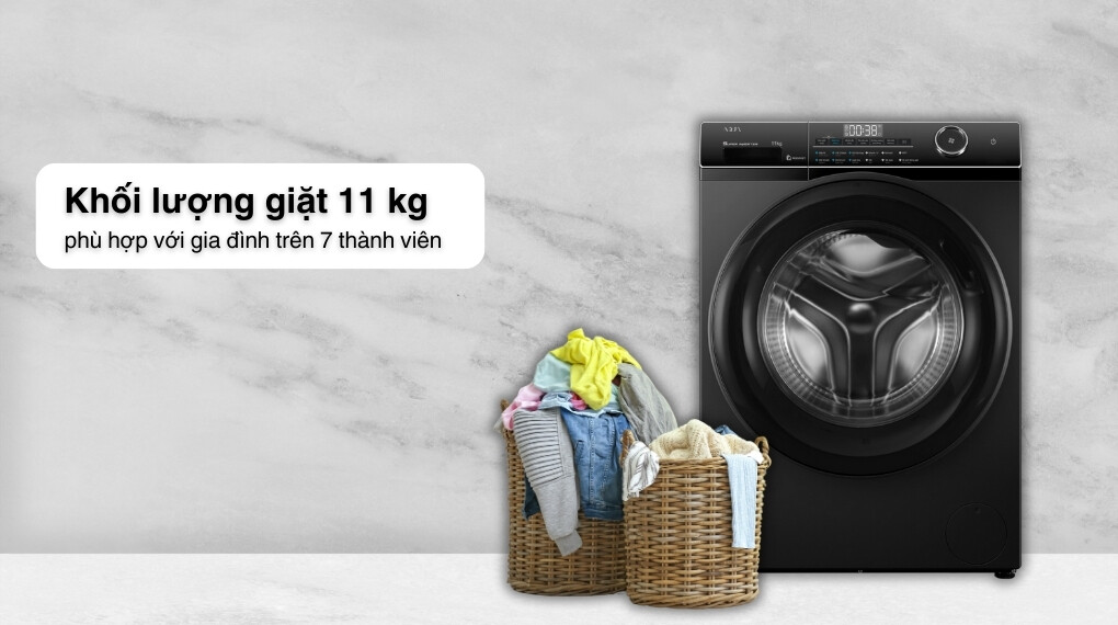 Đa dạng khối lượng giặt – Phù hợp mọi nhu cầu gia đình