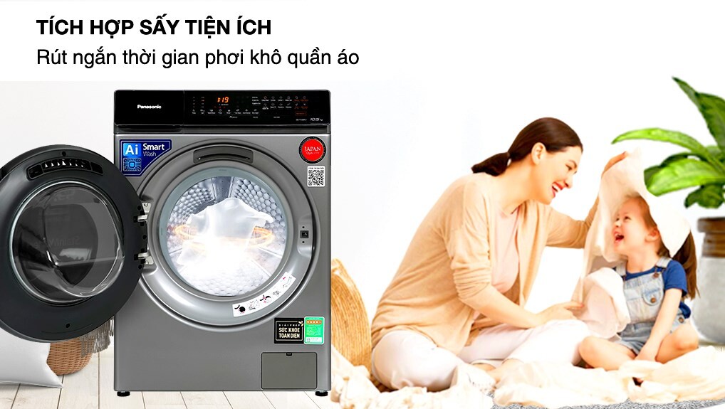 Giặt & Sấy 2 trong 1 – Tiện lợi, tiết kiệm không gian