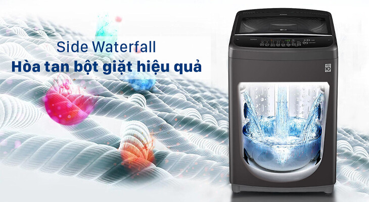 Công nghệ Side Waterfall – Hòa tan bột giặt tối ưu, bảo vệ làn da