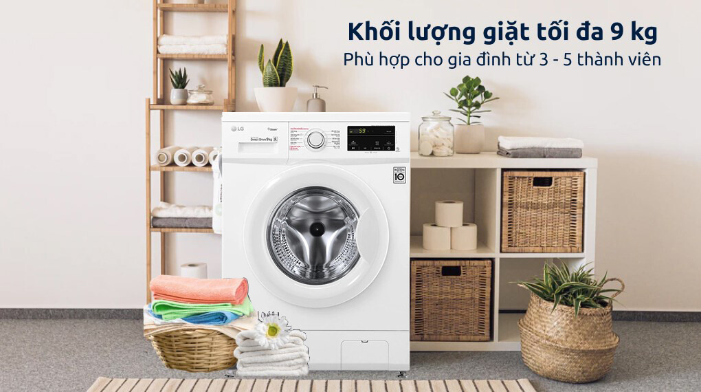 Máy giặt LG FB1209S6W inverter 9 kg giá rẻ