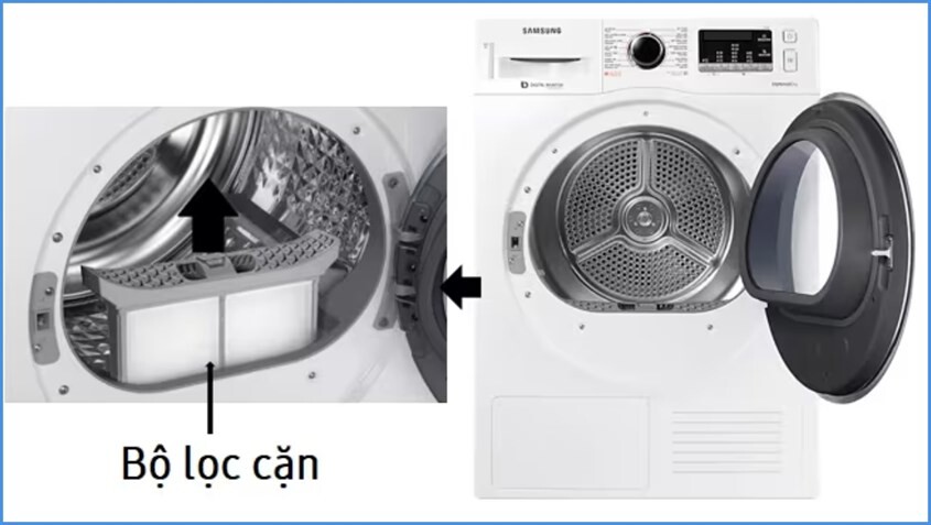 Bước 1: Tháo bộ lọc cặn