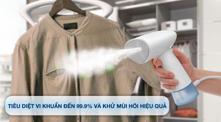 Ủi quần áo để khô nhanh và diệt khuẩn hiệu quả
