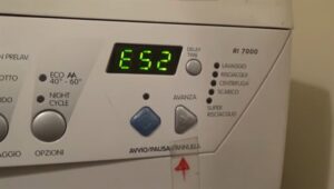 Máy giặt Electrolux báo lỗi E52