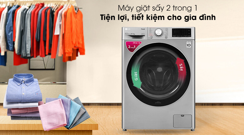 Sử dụng máy giặt sấy – Bí quyết giúp quần áo nhanh khô và không hôi trong mùa mưa