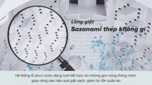 Lồng Giặt Sazanami: Công Nghệ Giặt Sạch, Bảo Vệ Sợi Vải
