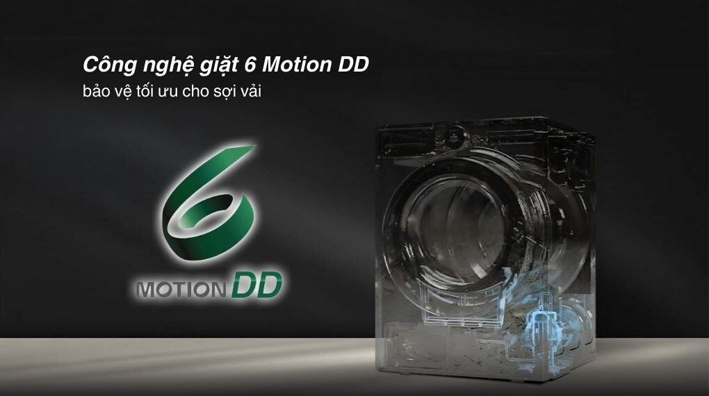Công nghệ 6 Motion DD – Làm sạch kỹ, bảo vệ quần áo